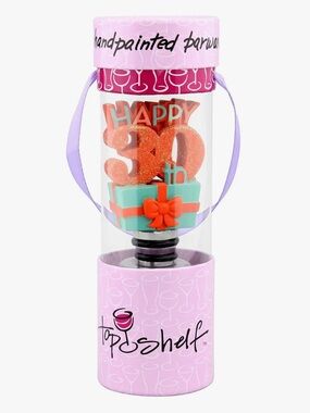 Top Shelf 30th Birthday Wine Stopper, 6.5, Multicolor NEW in package